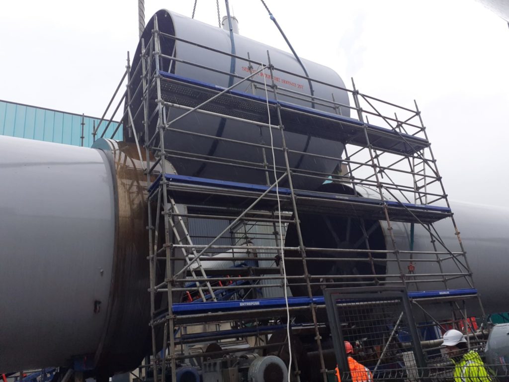 f-Sercem industrie-rotary-drum-ingeneering-renovation-of-a-pre-fermentation-rotating-drum-work-site-installation-of-a-shell